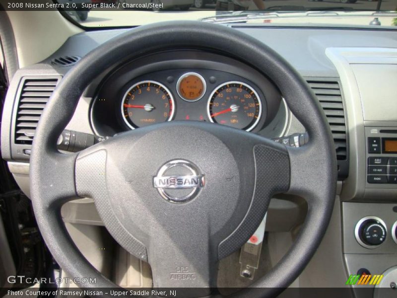 Super Black / Charcoal/Steel 2008 Nissan Sentra 2.0