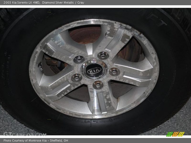 Diamond Silver Metallic / Gray 2003 Kia Sorento LX 4WD