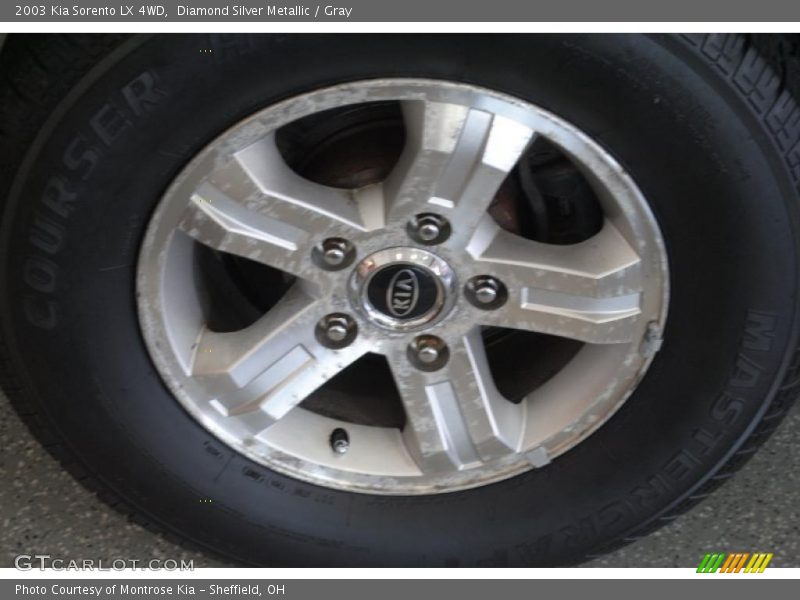 Diamond Silver Metallic / Gray 2003 Kia Sorento LX 4WD