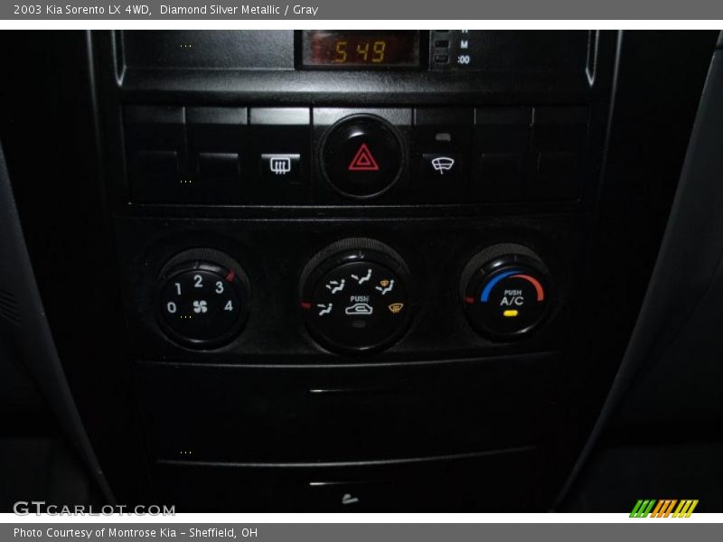 Diamond Silver Metallic / Gray 2003 Kia Sorento LX 4WD