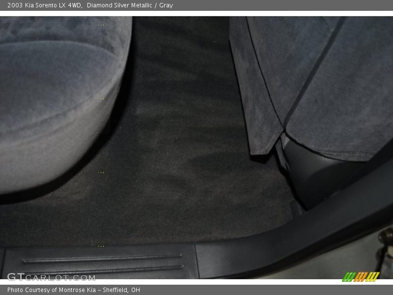 Diamond Silver Metallic / Gray 2003 Kia Sorento LX 4WD