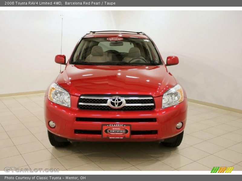Barcelona Red Pearl / Taupe 2008 Toyota RAV4 Limited 4WD