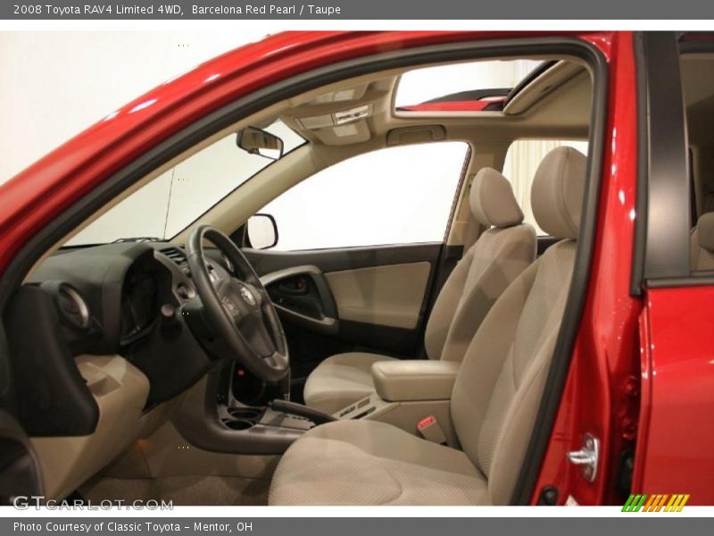 Barcelona Red Pearl / Taupe 2008 Toyota RAV4 Limited 4WD