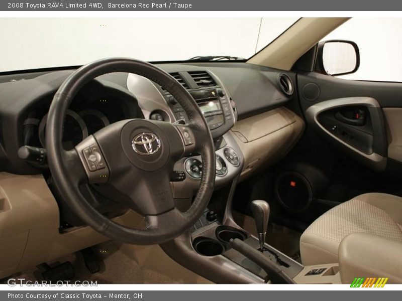 Barcelona Red Pearl / Taupe 2008 Toyota RAV4 Limited 4WD