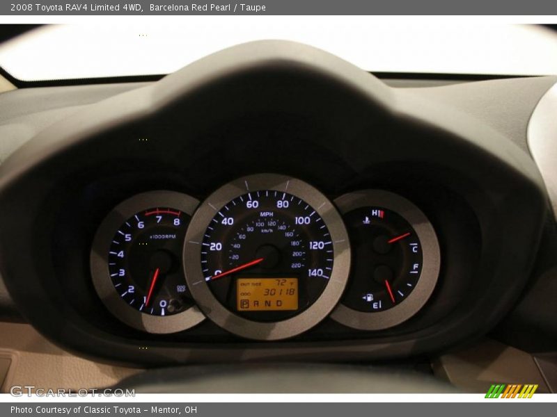 Barcelona Red Pearl / Taupe 2008 Toyota RAV4 Limited 4WD