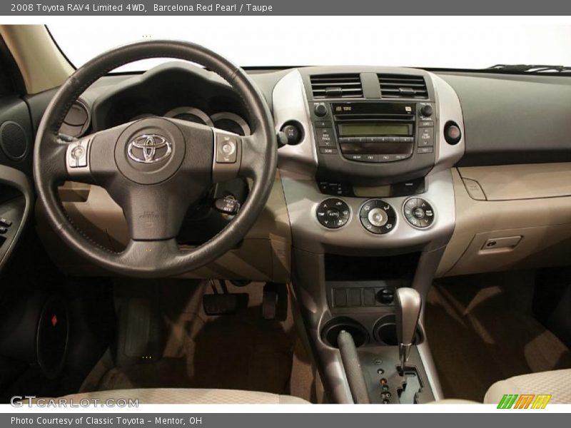 Barcelona Red Pearl / Taupe 2008 Toyota RAV4 Limited 4WD