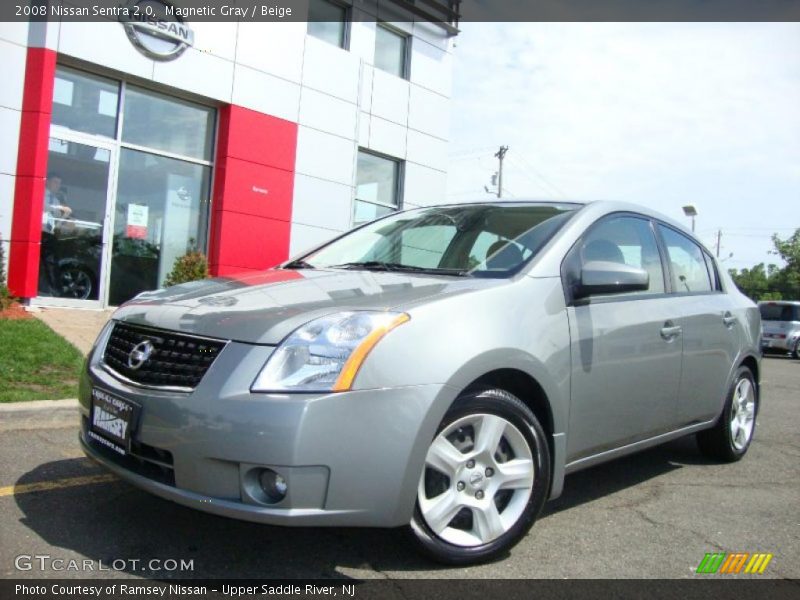 Magnetic Gray / Beige 2008 Nissan Sentra 2.0