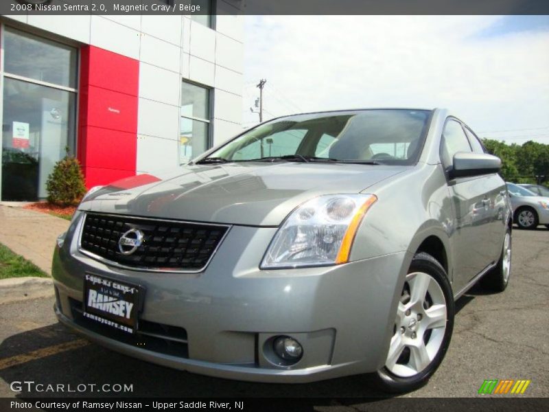 Magnetic Gray / Beige 2008 Nissan Sentra 2.0