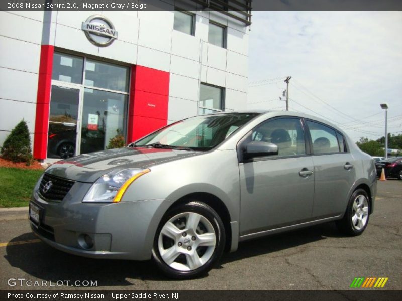 Magnetic Gray / Beige 2008 Nissan Sentra 2.0