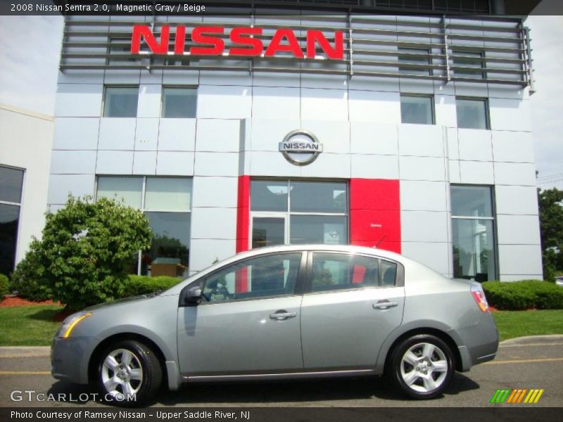 Magnetic Gray / Beige 2008 Nissan Sentra 2.0