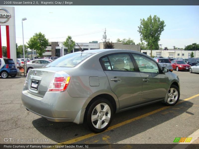 Magnetic Gray / Beige 2008 Nissan Sentra 2.0