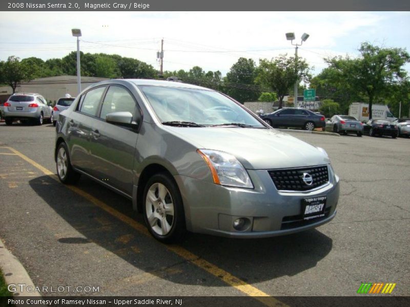 Magnetic Gray / Beige 2008 Nissan Sentra 2.0