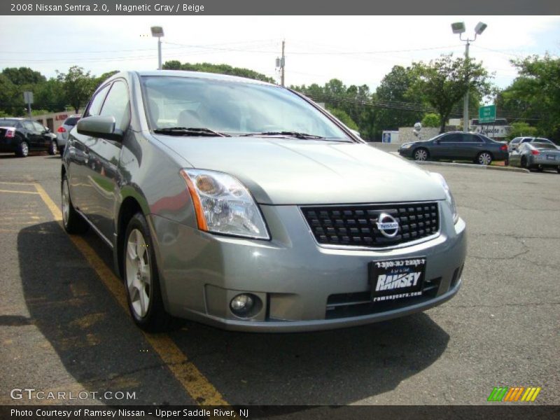 Magnetic Gray / Beige 2008 Nissan Sentra 2.0