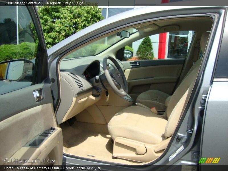 Magnetic Gray / Beige 2008 Nissan Sentra 2.0