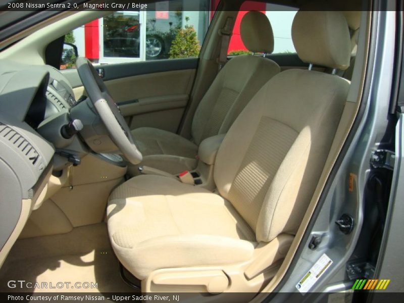 Magnetic Gray / Beige 2008 Nissan Sentra 2.0
