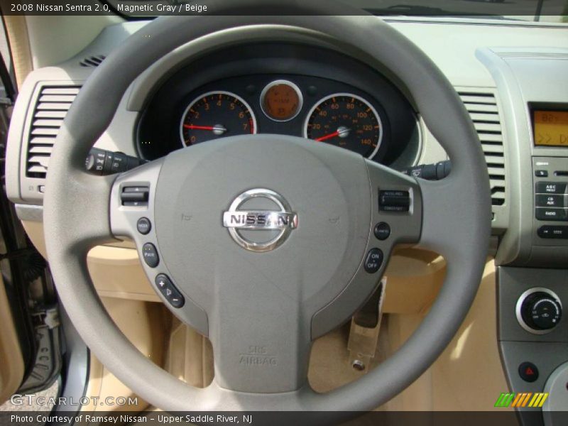 Magnetic Gray / Beige 2008 Nissan Sentra 2.0