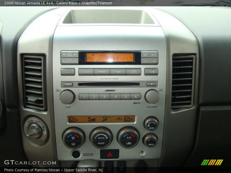 Galaxy Black / Graphite/Titanium 2006 Nissan Armada LE 4x4