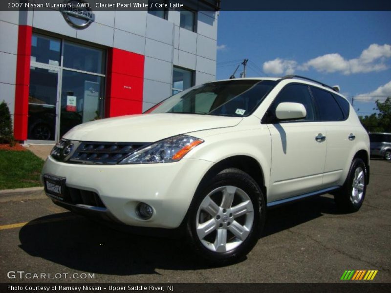 Glacier Pearl White / Cafe Latte 2007 Nissan Murano SL AWD