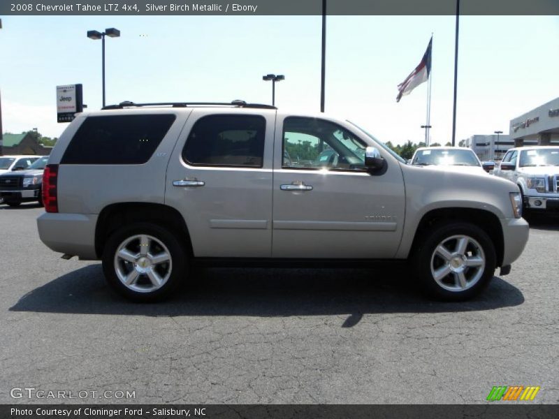 Silver Birch Metallic / Ebony 2008 Chevrolet Tahoe LTZ 4x4