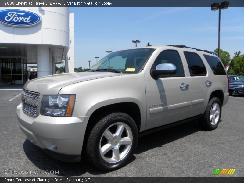 Silver Birch Metallic / Ebony 2008 Chevrolet Tahoe LTZ 4x4