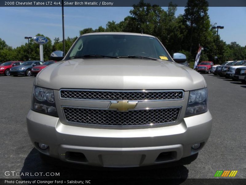 Silver Birch Metallic / Ebony 2008 Chevrolet Tahoe LTZ 4x4