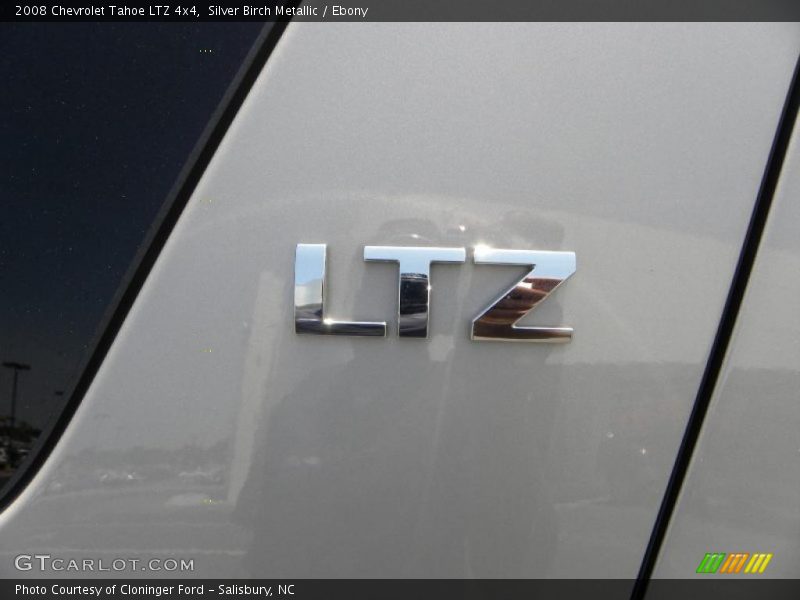 Silver Birch Metallic / Ebony 2008 Chevrolet Tahoe LTZ 4x4