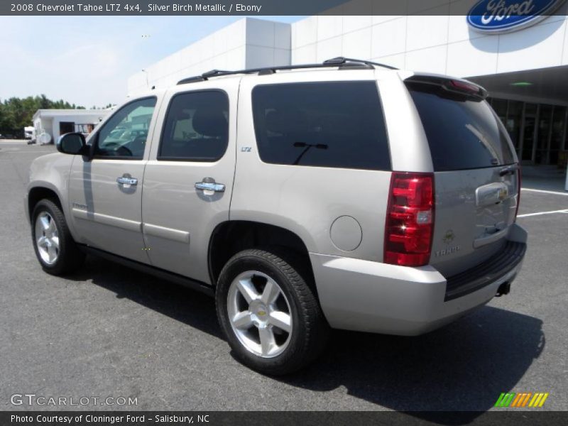 Silver Birch Metallic / Ebony 2008 Chevrolet Tahoe LTZ 4x4