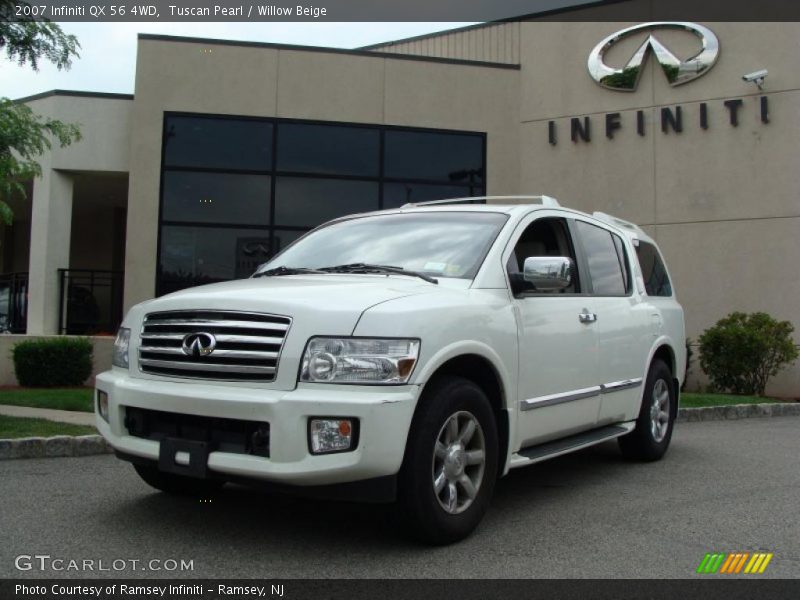 Tuscan Pearl / Willow Beige 2007 Infiniti QX 56 4WD
