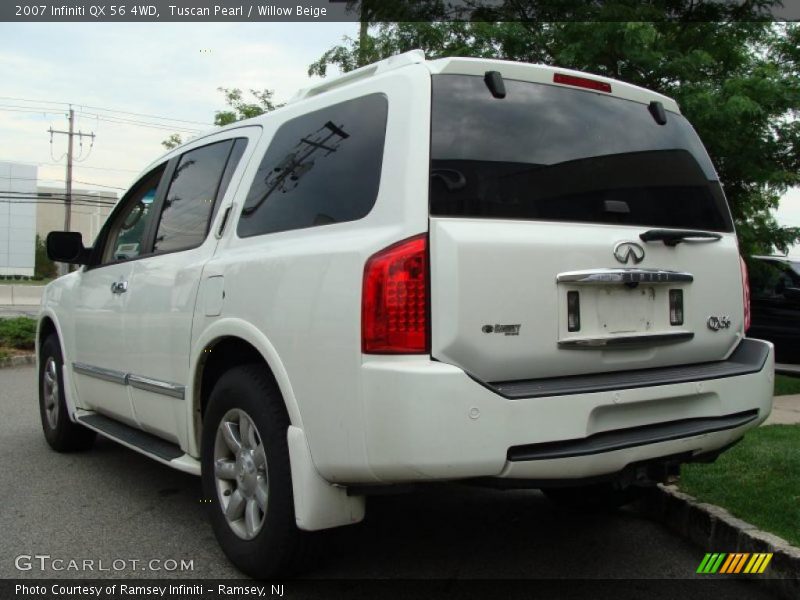 Tuscan Pearl / Willow Beige 2007 Infiniti QX 56 4WD