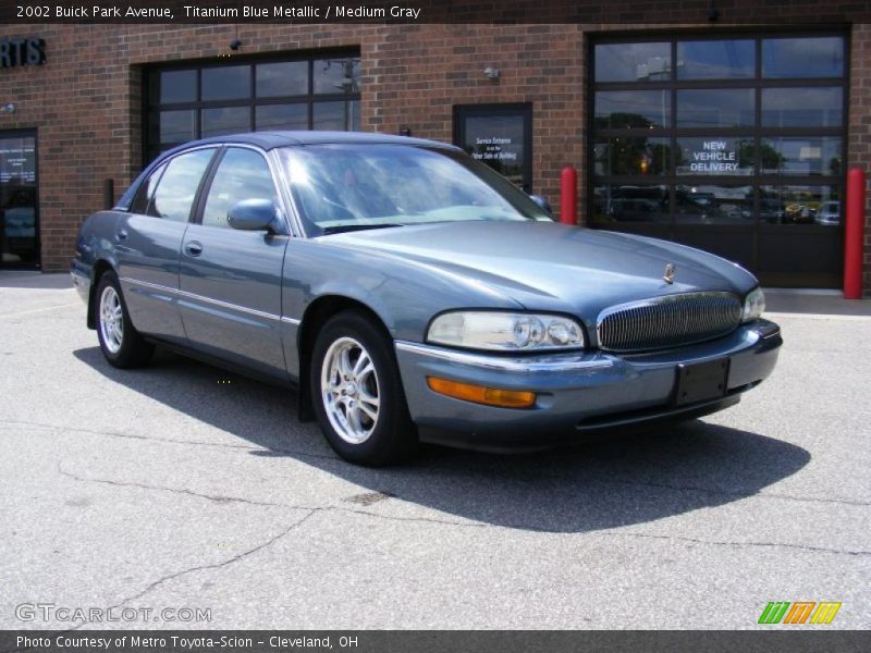 Titanium Blue Metallic / Medium Gray 2002 Buick Park Avenue