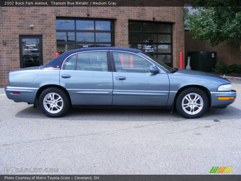 Titanium Blue Metallic / Medium Gray 2002 Buick Park Avenue