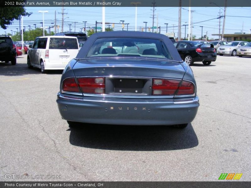 Titanium Blue Metallic / Medium Gray 2002 Buick Park Avenue