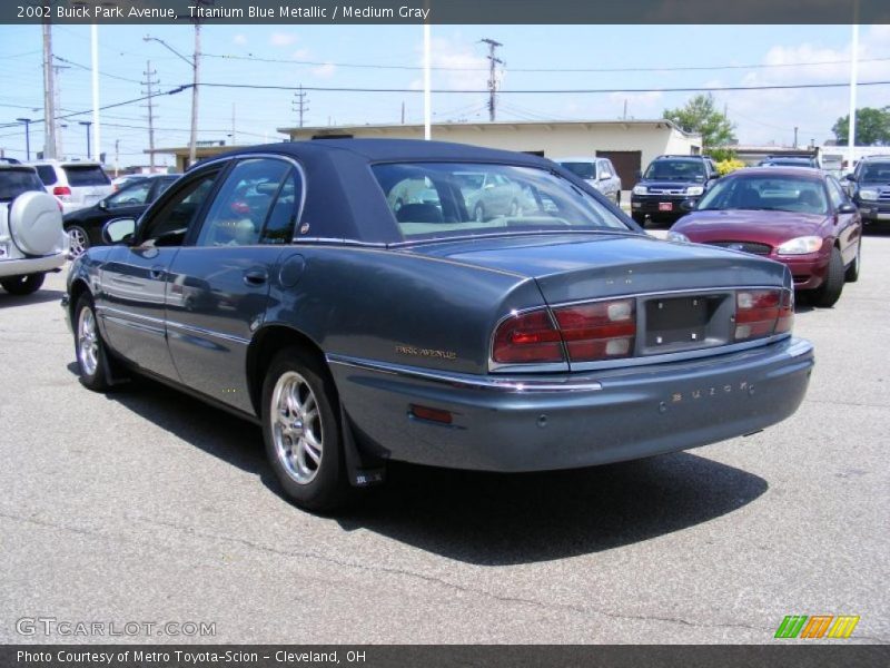 Titanium Blue Metallic / Medium Gray 2002 Buick Park Avenue