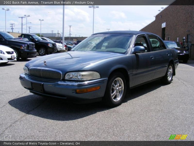 Titanium Blue Metallic / Medium Gray 2002 Buick Park Avenue