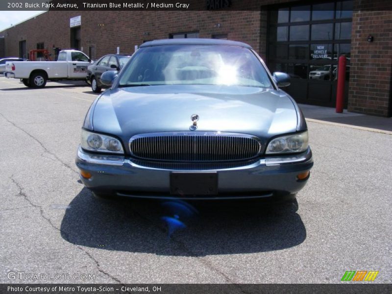 Titanium Blue Metallic / Medium Gray 2002 Buick Park Avenue