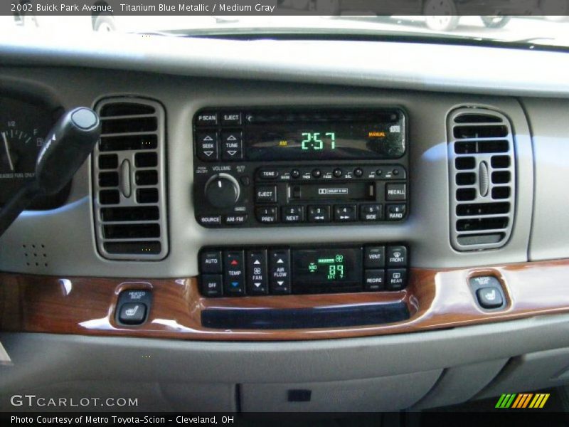 Titanium Blue Metallic / Medium Gray 2002 Buick Park Avenue