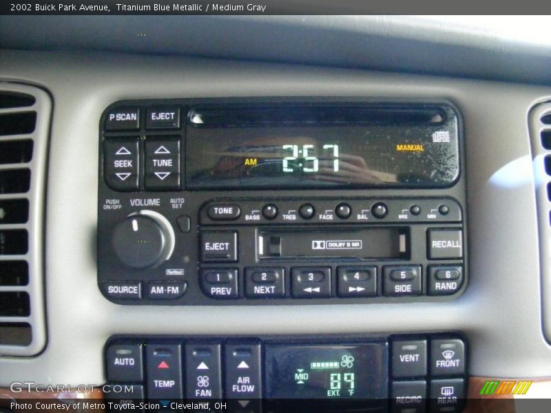 Titanium Blue Metallic / Medium Gray 2002 Buick Park Avenue