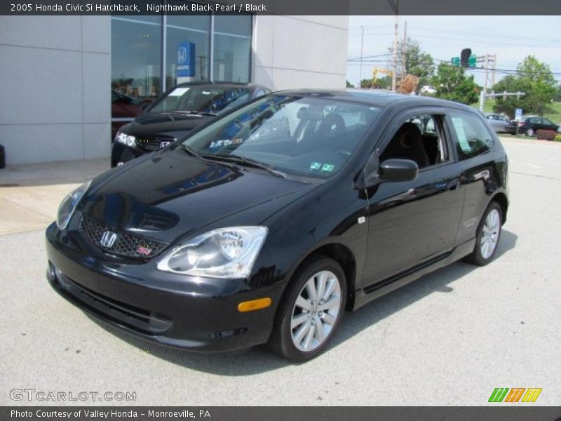 Nighthawk Black Pearl / Black 2005 Honda Civic Si Hatchback