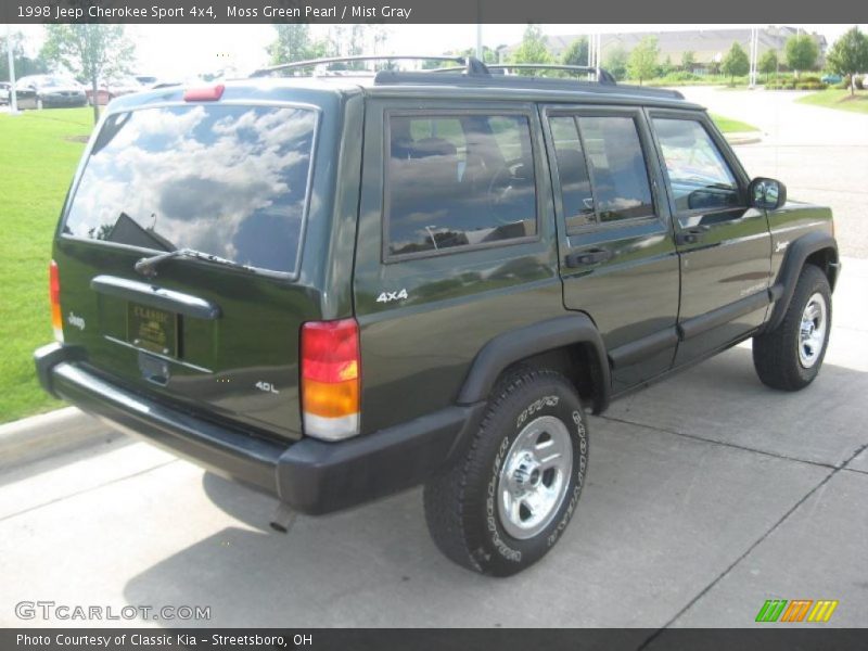 Moss Green Pearl / Mist Gray 1998 Jeep Cherokee Sport 4x4