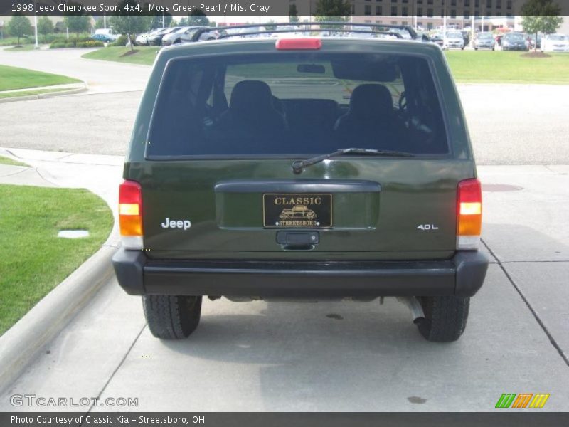Moss Green Pearl / Mist Gray 1998 Jeep Cherokee Sport 4x4