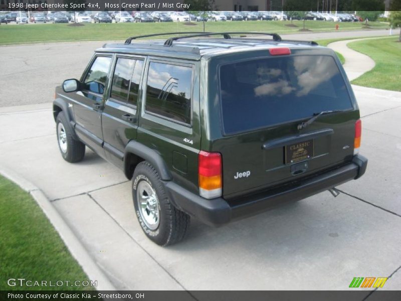 Moss Green Pearl / Mist Gray 1998 Jeep Cherokee Sport 4x4