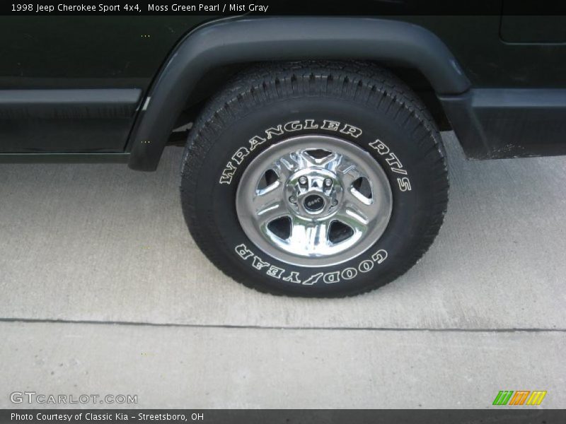 Moss Green Pearl / Mist Gray 1998 Jeep Cherokee Sport 4x4