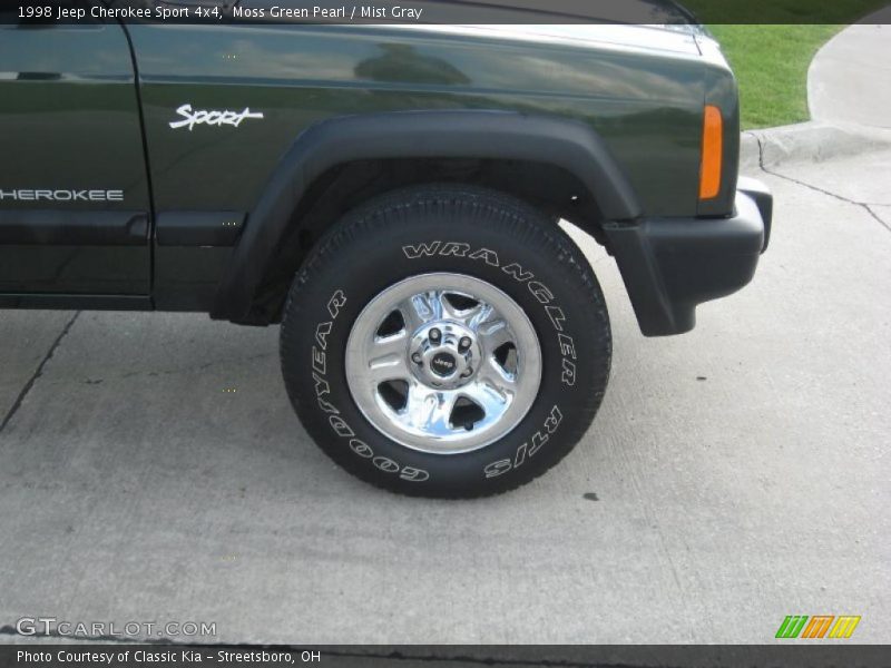 Moss Green Pearl / Mist Gray 1998 Jeep Cherokee Sport 4x4