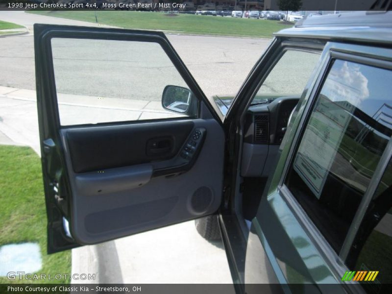Moss Green Pearl / Mist Gray 1998 Jeep Cherokee Sport 4x4