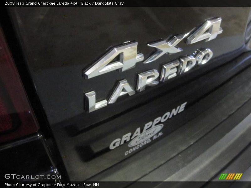 Black / Dark Slate Gray 2008 Jeep Grand Cherokee Laredo 4x4