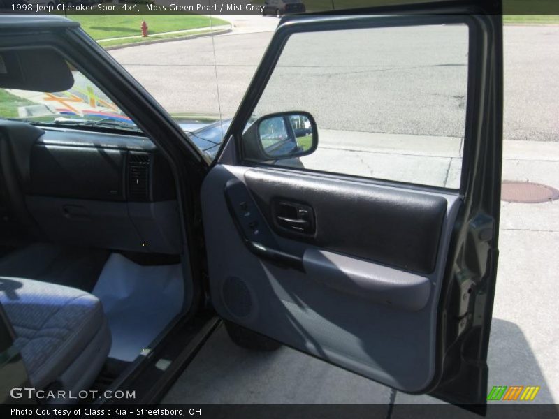 Moss Green Pearl / Mist Gray 1998 Jeep Cherokee Sport 4x4