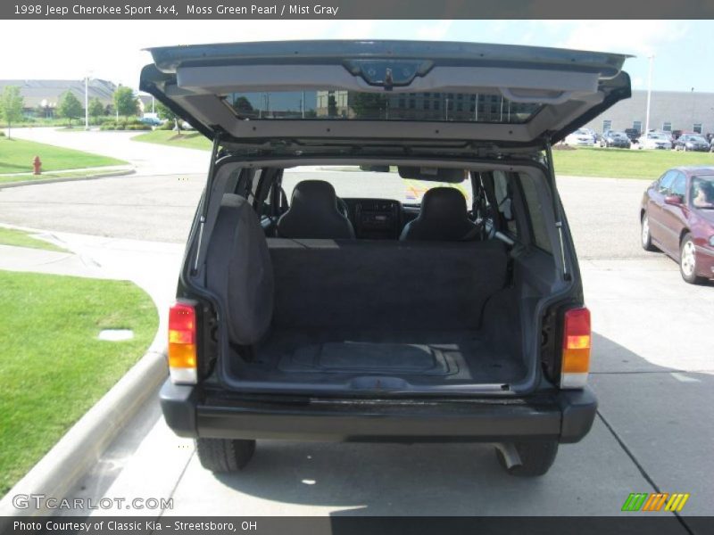 Moss Green Pearl / Mist Gray 1998 Jeep Cherokee Sport 4x4