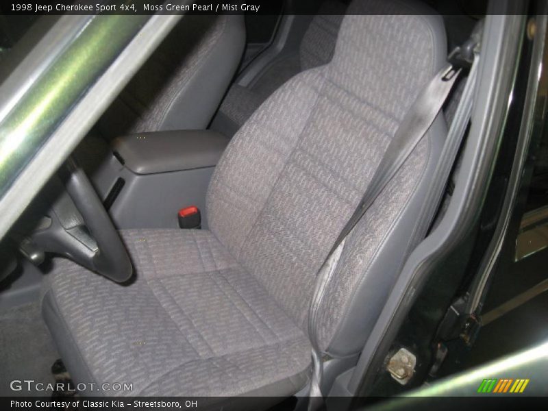 Moss Green Pearl / Mist Gray 1998 Jeep Cherokee Sport 4x4