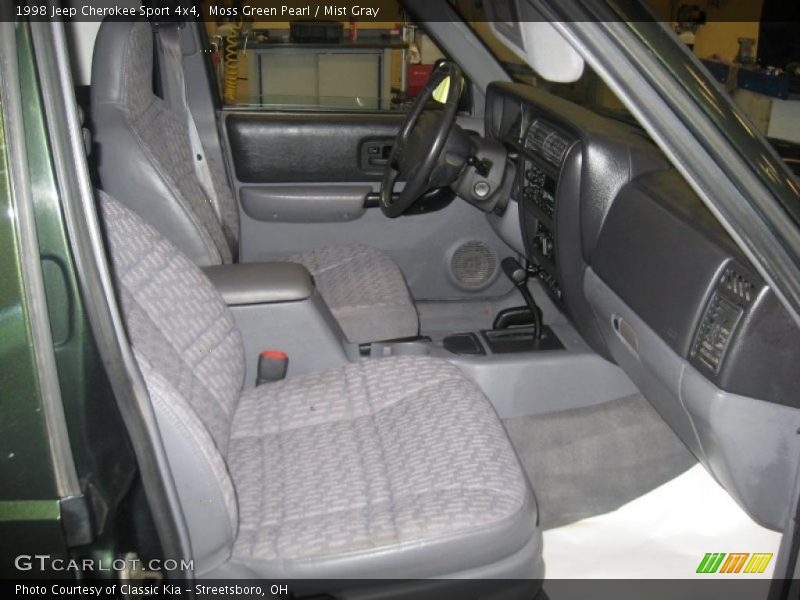 Moss Green Pearl / Mist Gray 1998 Jeep Cherokee Sport 4x4