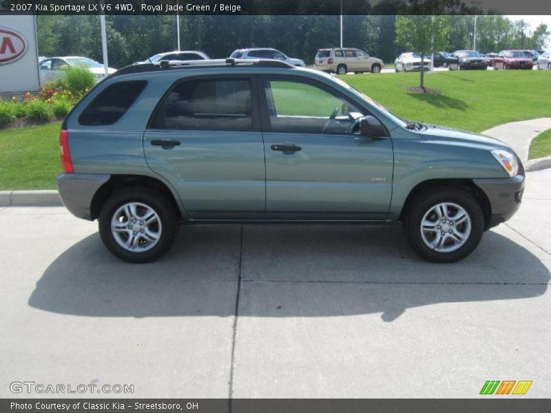 Royal Jade Green / Beige 2007 Kia Sportage LX V6 4WD